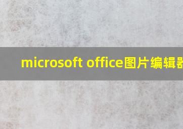 microsoft office图片编辑器